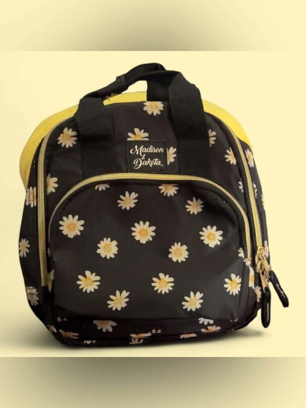 Black Daisy Print Mini Lunch Pal